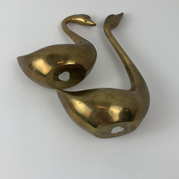 Vintage brass swans - Picture 6 of 10